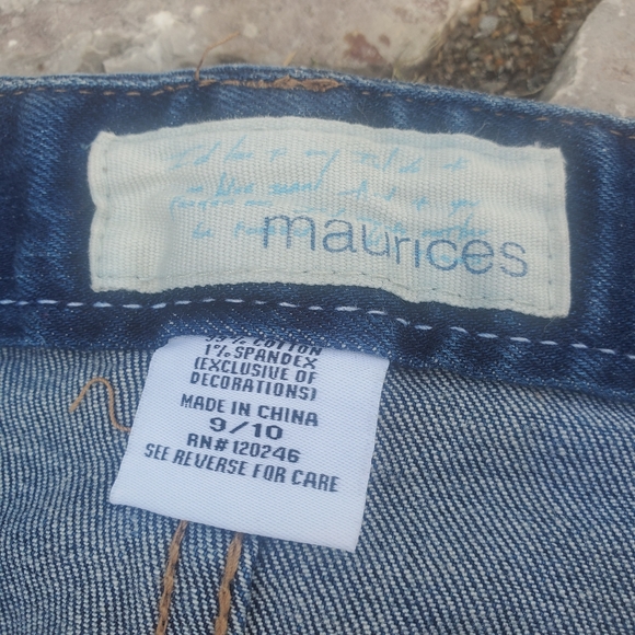 EUC Dark Wash Denim Mini Skirt Size 9 / 10 - Picture 8 of 8